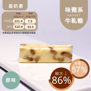 米林香 無糖無澱粉牛軋糖10入組 一入32大卡|淨碳0.9g 異麥芽寡糖+赤藻糖醇+麥芽糖醇+異麥芽酮糖醇