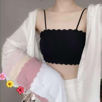 【冰絲透氣】冰絲裹胸抹胸內衣女學生韓版超輕薄打底吊帶背心女內穿高顔值