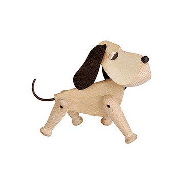 Oscar 木頭小狗（櫸木）