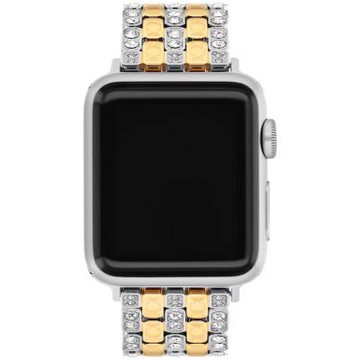 COACH Apple Watch 錶帶 38/40/41mm適用 雙色水晶不鏽鋼錶帶 1212購物節 送禮推薦 (不含手錶)