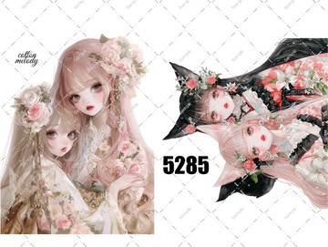 original sticker no.5285 人物貼紙 原創貼紙 原創人物貼紙 裝飾貼紙 cotton melody