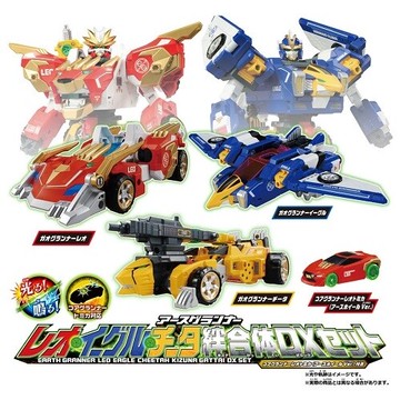 日本 地球防衛隊 獅王+鷹王+迅豹 極速合體豪華組 tp16171 takara tomy