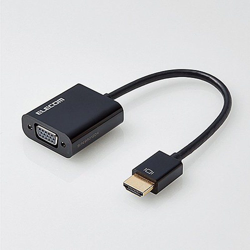 ELECOM AD-HDMIVGABK2 変換アダプタ HDMI VGA ブラック