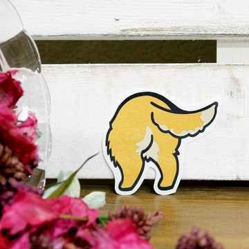 [反光貼紙] 黃金獵犬屁屁 Golden Retriever's Butt 6.3*5.4 cm