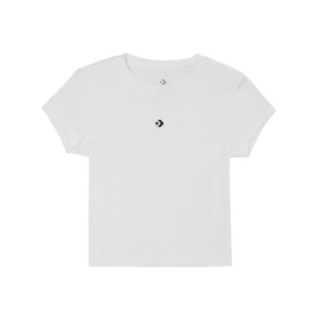 CONVERSE SORONA JERSEY TEE 短袖上衣 女 白色-WCH663-001