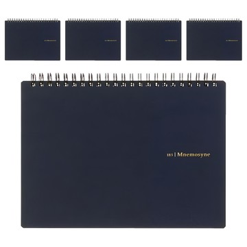 maruman MNEMOSYNE 創意空白橫式筆記本 A5  單色  5本