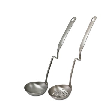 KIYODO 304不鏽鋼可掛式湯杓X1+漏杓X1