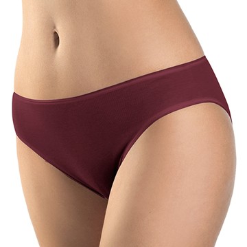 【HANRO】Cotton Seamless中腰三角褲 XS-L(棗紅)