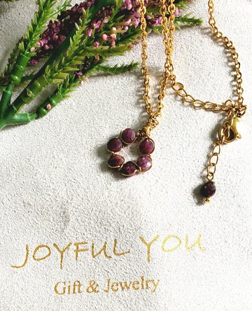 天然紅寶石手編吊墜子項鍊