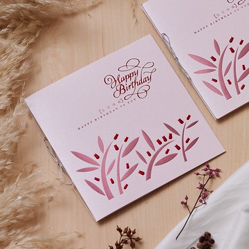 燙金生日卡/祝壽卡 (公版10入裝)/可加購燙金内文 C3246