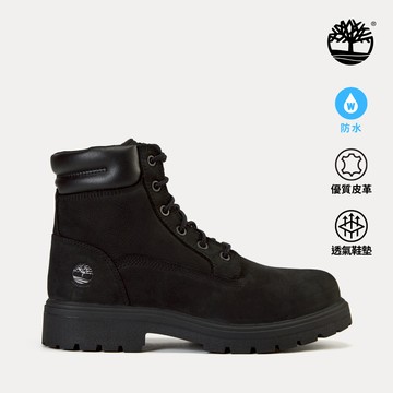 Timberland 女款黑色休閒防水6吋靴|A41PGW05