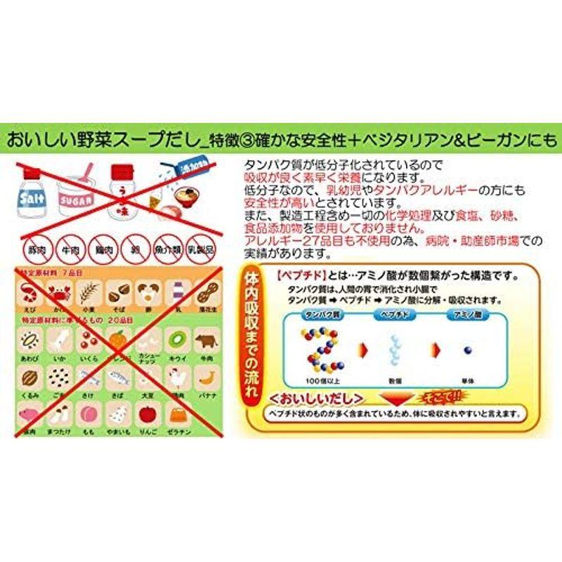 お買得5個セット おいしい野菜スープだし 畑のペプチド 200g