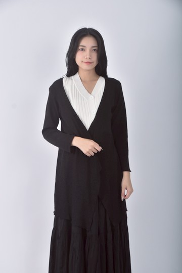 (S) 質感黑色罩衫