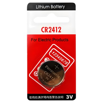 Panasonic CR2412 鈕扣電池  1顆  1個