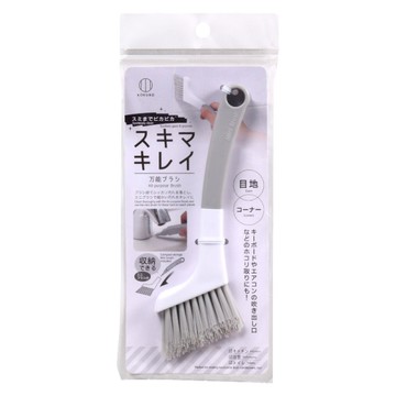 asdfkitty*日本 小久保 多用途V型細縫清潔刷-附迷你刷頭-磁磚縫/門窗縫刷-日本正版商品