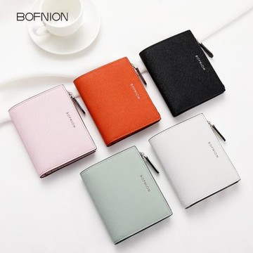 小錢包女短款超薄迷你零錢包學生卡包簡約皮夾日韓多功能錢夾新款