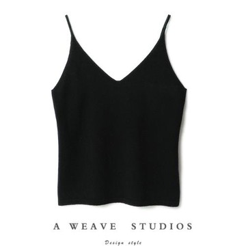 人手一件！每個女人都需要一件純羊絨吊帶內搭外穿針織衫毛衣背心