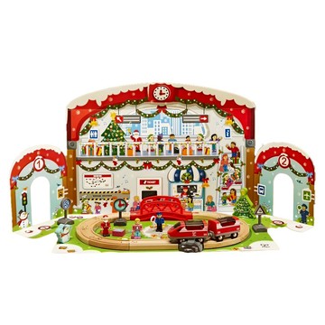 Hape 聖誕倒數月曆 車站 Set  1組  74 x 35 x 36.5 cm