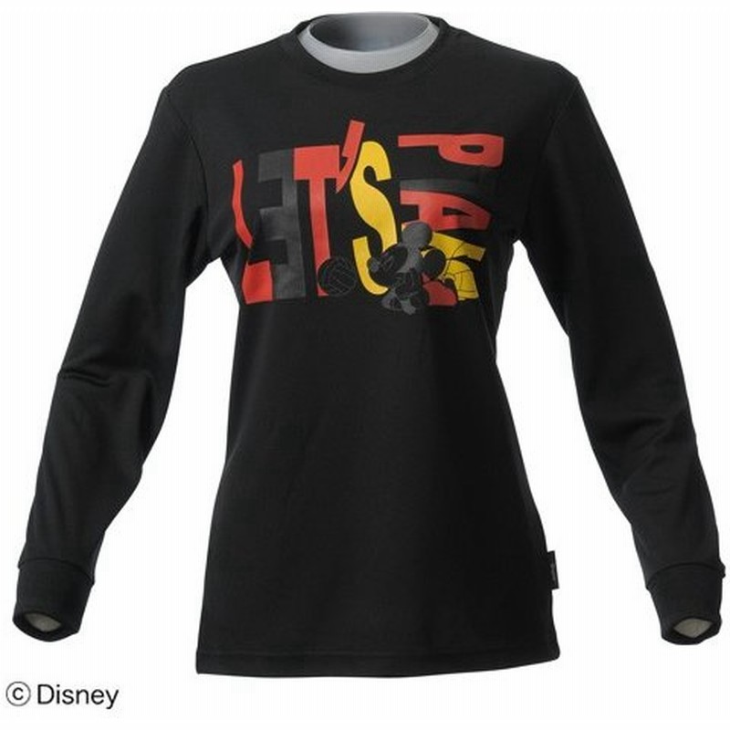 Disney ディズニー バレーボール 長袖tシャツ ディズニー 長袖tシャツ ミッキーマウス2 Ds11 52 022 Blk ユニセックス Black 通販 Lineポイント最大0 5 Get Lineショッピング