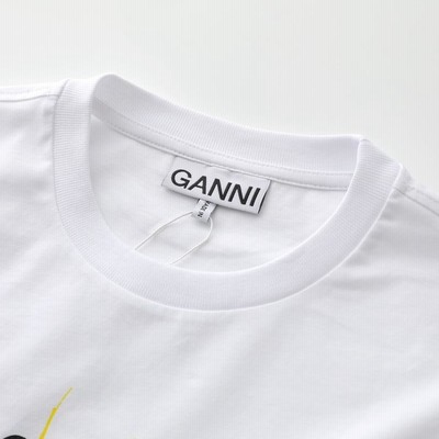 <NAO>GANNI Tシャツ スマイルマーク Buy Ganni Basic Jersey Smiley Print O-Neck Relaxed T-Shirt
