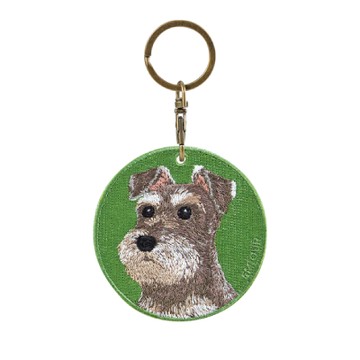 【Simple Zone】Emjour刺繡雙面吊飾-雪納瑞