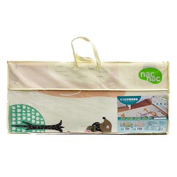 nac nac 多功能折疊遊戲墊  180 x 200 x 1cm  小熊派對 米色