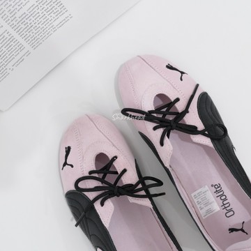 【Sharkhead】現貨 Puma Speedcat Ballet 芭蕾舞鞋 綁帶 黑粉 瑪莉珍 408340-01