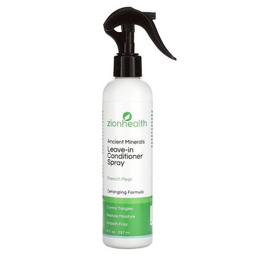 Zion Health, 古老礦物質，免洗護髮素噴霧，法國梨味，8 液量盎司（237 毫升）