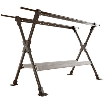 AOTTO 升級加長X型伸縮折疊曬衣架(晾衣架)灰