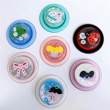 適配泡泡騷新款磁吸支架可替換氣囊帽Magsafe底座盤星星豆塔卡沙