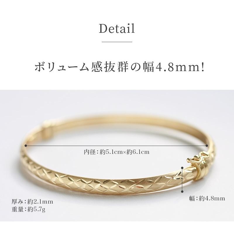 スリーゴールドバングルK18 18金gold bangle