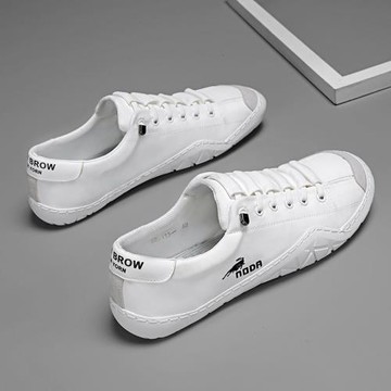 帆布鞋男款春季潮流輕便防滑低幫男鞋懶人一腳蹬男士休閑小白潮鞋