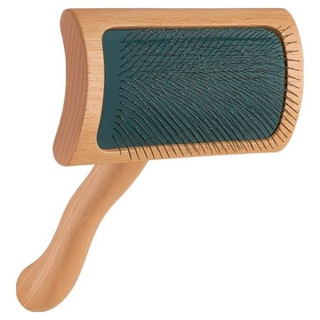 Chris Christensen 克莉絲汀森 Mark VI波浪木柄曲背氣墊針梳  原木色  1個