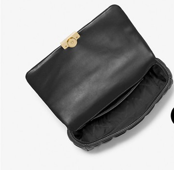 Michael Kors Tribeca Grande Leather Shoulder Bag