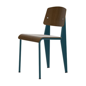 Standard 標準單椅（胡桃木座面、王朝藍椅腳）