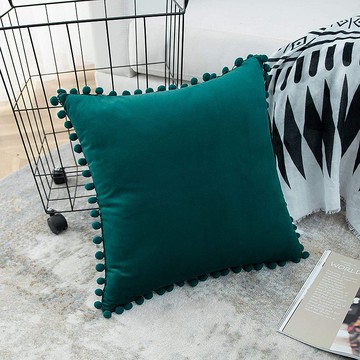 Niqqi 杜麗樂系列 孔雀綠抱枕套45*45cm