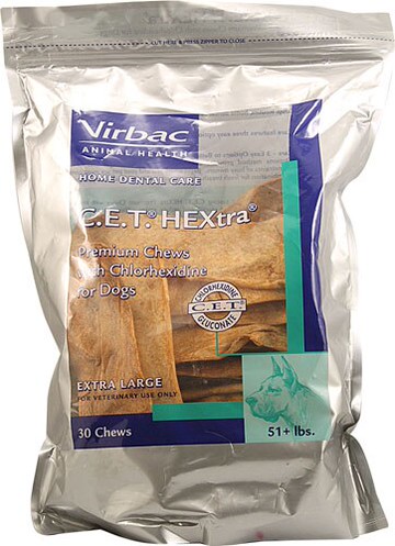Virbac C.E.T. HEXtra Chews For Dogs - Extra Large 30 Chewables