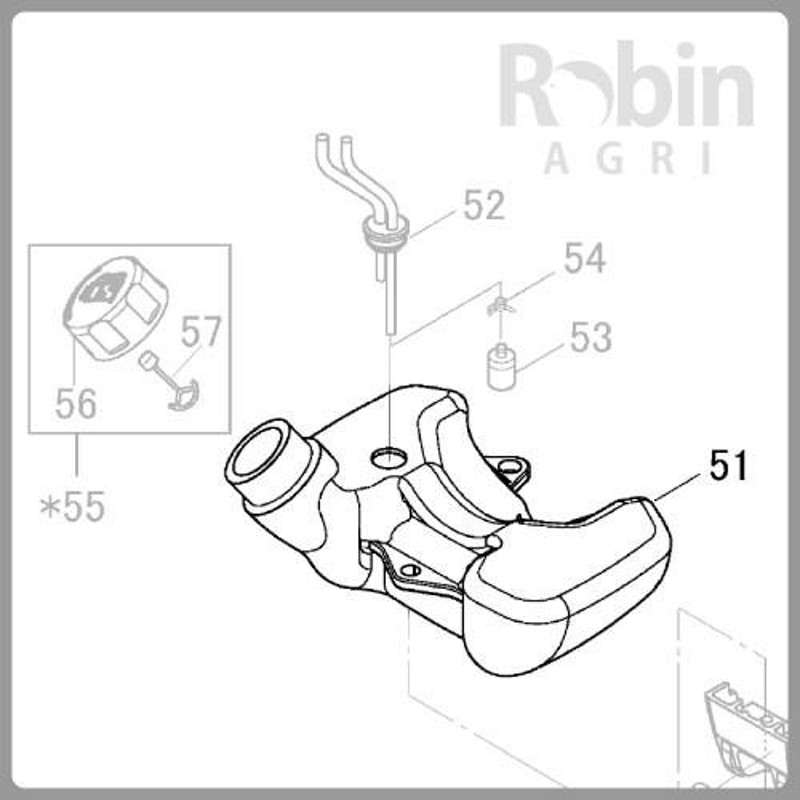 感謝の声続々！ 刈払機 純正部品 燃料タンク 5196500003 フューエル タンク 草刈機 ロビン ラーニー マキタ Robin Ranee  makita Z