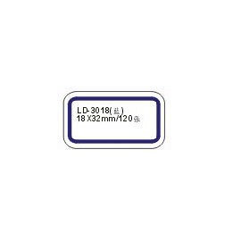 【龍德】 LD-3018(藍)保護膜標籤 18x32mm/包【APP滿額下單10%點數(單一帳號最高1000點)】4/30止