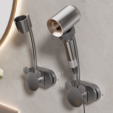 吸盤吹風機支架衛生間解放雙手電吹磁吸風筒架壁掛收納神器免打孔