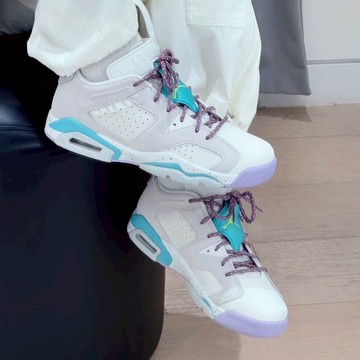 S.G Nike Air Jordan 6 Retro Low GS FV5451-001 大童 運動 AJ6 灰紫