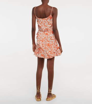 Heidi Klein Printed ruffled minidress