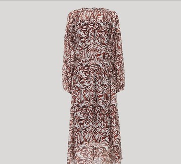 新中式復古中國風  法式氣質印花連衣裙/洋裝