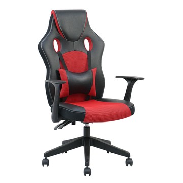 【obis】CHARLEE透氣網布電腦椅紅色