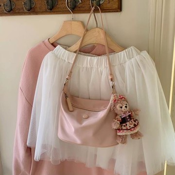 2025春夏輕便防水尼龍牛津布餃子腋下單肩斜挎小包女