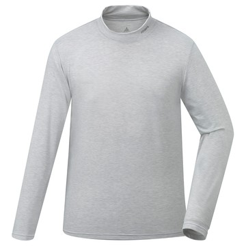 男款石墨烯抑菌蓄熱立領內著衣(A1UCGZ06M淺灰/保暖內著/石墨烯內著/登山健行/日常保暖)