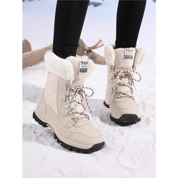 哈爾濱東北雪地靴男女冬季加絨加厚保暖防水防滑戶外抗寒滑雪棉鞋