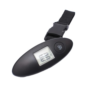 行李秤 ABS材質 尺寸10*3.5*2.6cm 重量50g 行李秤重  黑色  1個