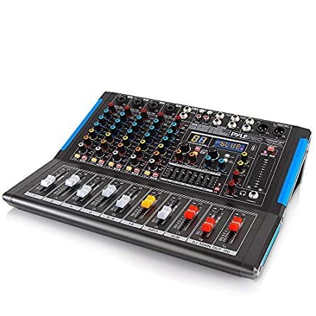 6-Channel Bluetooth Studio Audio Mixer DJ Sound Controller Interface with