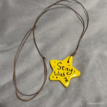 💛限時下殺💛網紅爆款黃色星星長款項鏈小衆設計高級甜辣百搭項鏈閨蜜衕學配飾